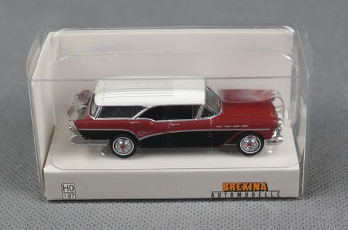 BREKINA 18178 H0,1:87 Buick Century Caballero, rot-met./schwarz 1957 NEU 2025! - Bild 2 von 5