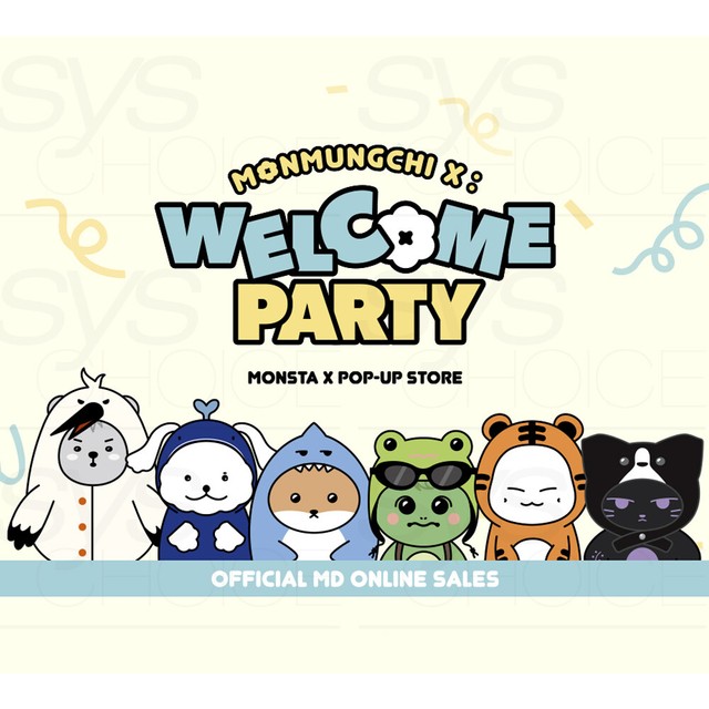 MONSTA X POP-UP STORE MONMUNGCHI X : WELCOME PARTY OFFICIAL MD + Tracking Number