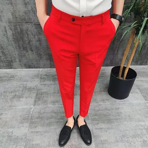 ™7 Sizes High Quality Trouser Pants for Men Above Ankle Korean Fashion Nice  Tela Slacks | Shopee Philippines