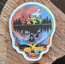 2 ¼” Grateful Dead Camping Steal Your Face SYF Dancing Bears Vinyl Stickers