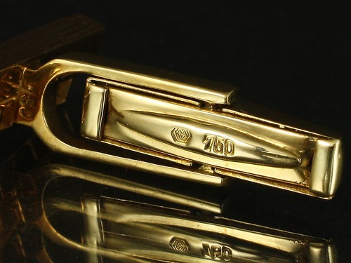 Gemelos de diamante Carré aprox. 1,12 quilates 14,5 g 750/- oro amarillo Victor Mayer - Imagen 5 de 7