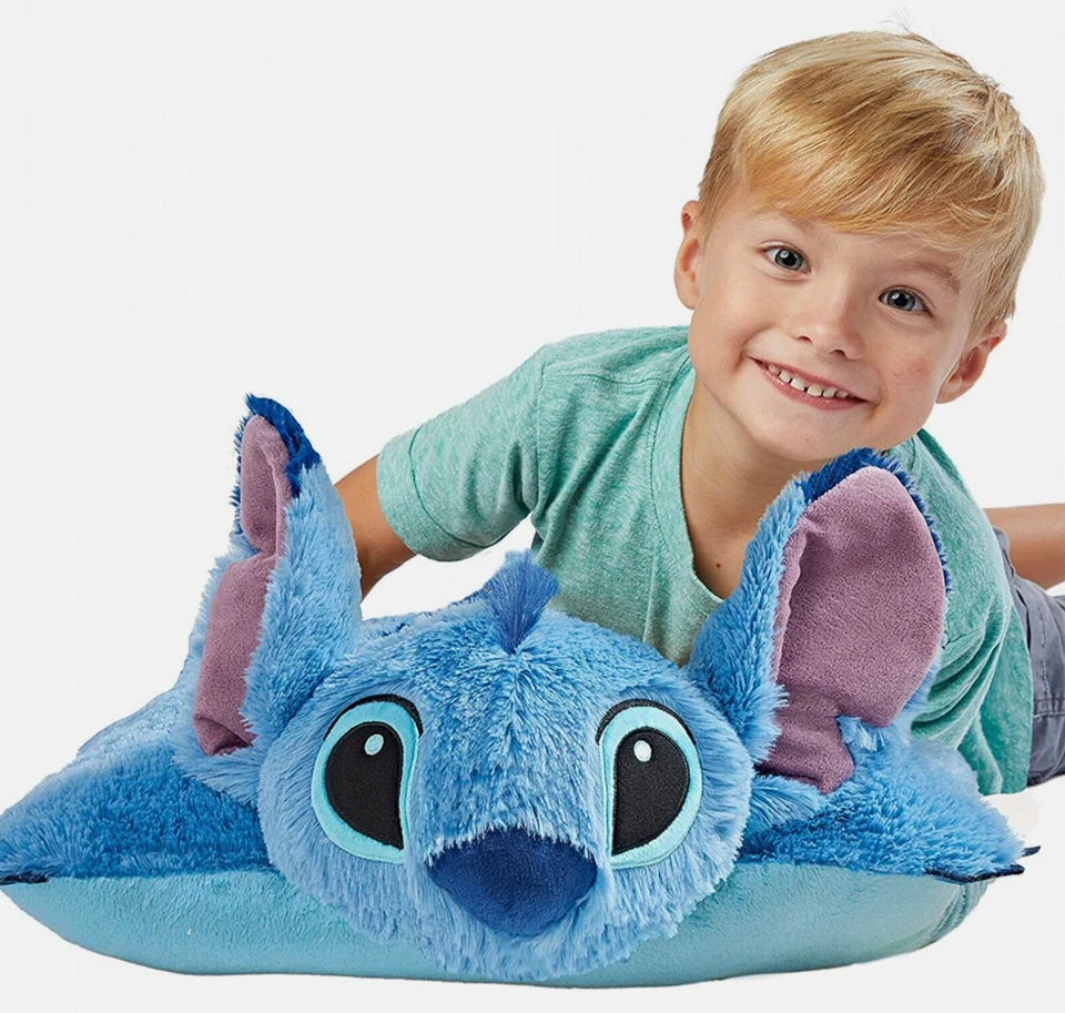 Stitch Pillow Pets Disney Lilo & Stitch Stuffed Animal Plush Toy Blue 13”x13”x8” - Image 2 of 4