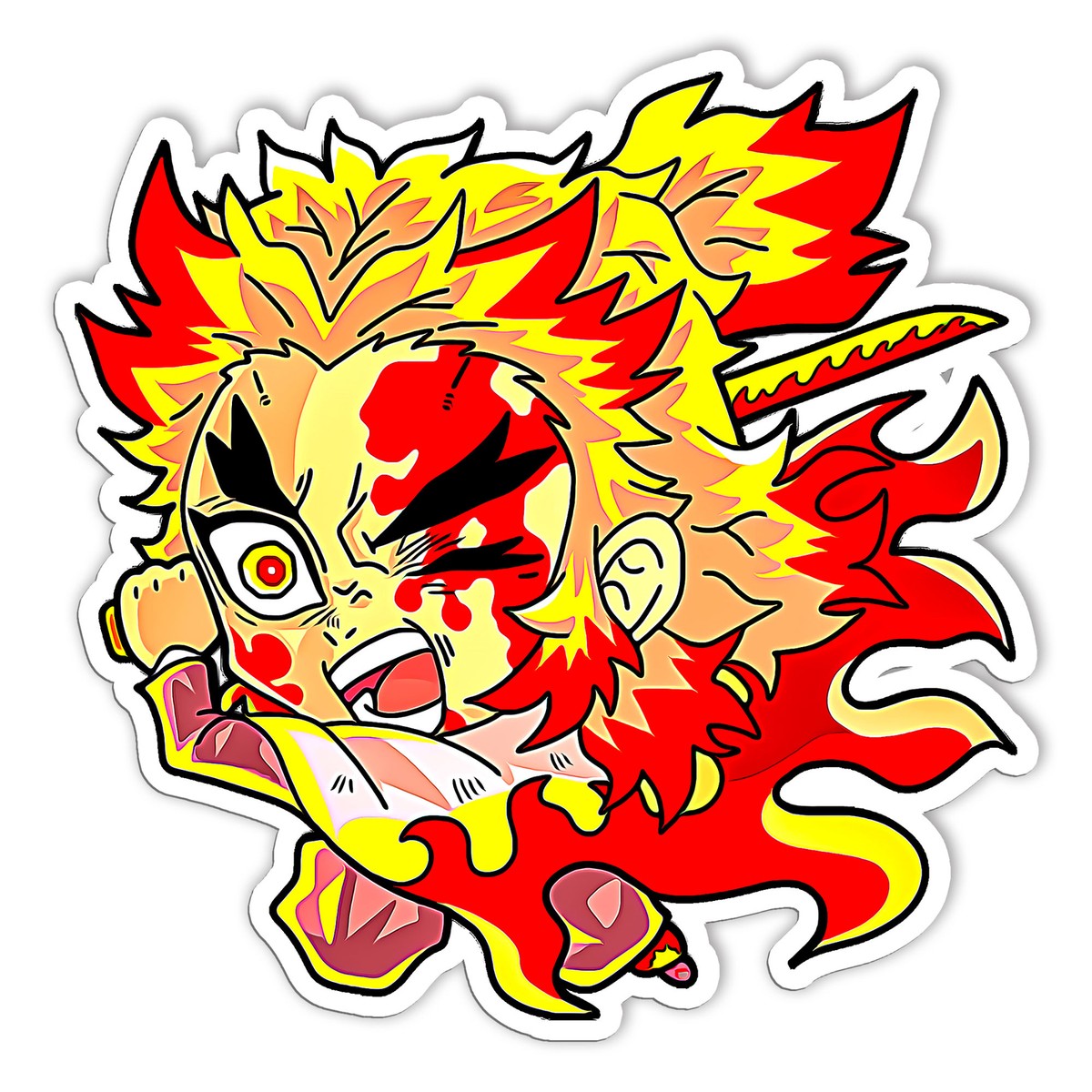 Rengoku Fan art Sticker