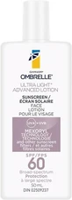 Garnier Ombrelle Face Lotion Sunscreen Ultra-Light Advanced Hydrating SPF60 50ml