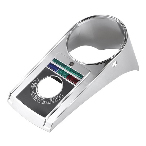 Motorcycle Chrome Speedo Dash Panel Cover For Harley Electra Glide FLHTC FLHS - Picture 4 of 16