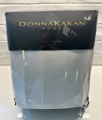 NEW Donna Karan Home Sapphire Collection Full/Queen Duvet Cover Indigo