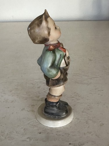 Goebel Hummel "Village Boy" #51 Boy with Basket Figurine TMK 2 1955 GERMANY 4” - Picture 4 of 7