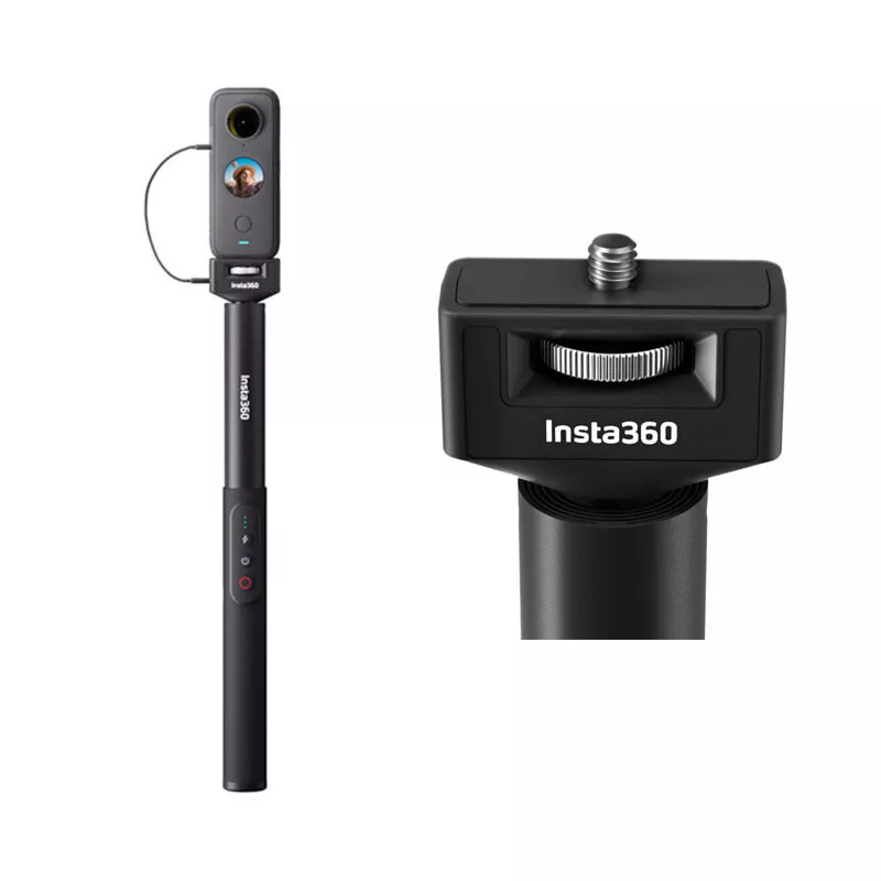 For Insta360 ONE X2 X3 1M Invisible Rechargeable Remote Control Selfie  Stick Set