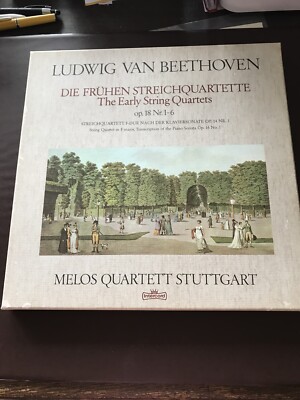 Beethoven- Die Frühen Streichquartette Op 18 1-6 4 LP Box Melos Quartet 2060f