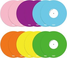 12 Pcs 5" Reusable Dry Erase Sticky Notes Round Whiteboard Stickers with 2Marker