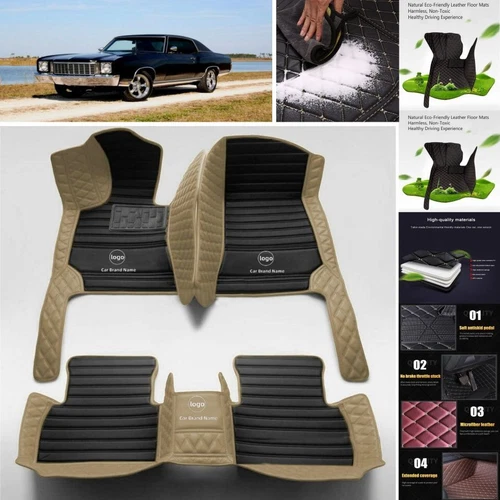For Chevrolet Monte Carlo 2000-2025 Car Floor Mats Waterproof Custom PU Leather - Imagen 1 de 36