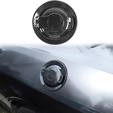 Carbon Fiber Door Gas Cap Tank Cover Trim for 2009+ Dodge Challenger Accessories
