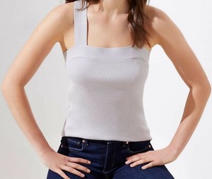 square neck knit tank