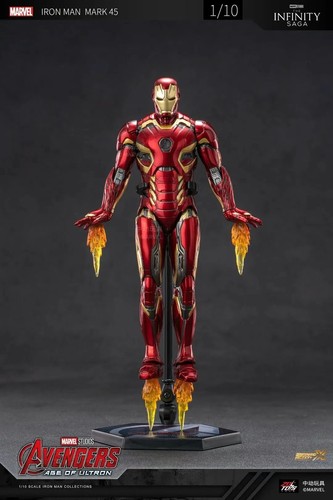 ZD Toys Marvel Avengers 1/10 Iron Man MK45 Action Figure Set - Picture 6 of 10