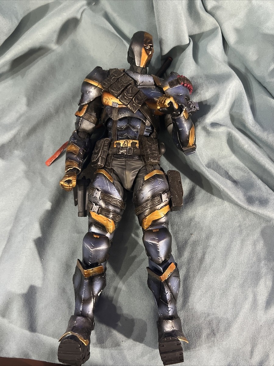 Play Arts Kai Batman Arkham Origins Deathstroke AS-IS | eBay