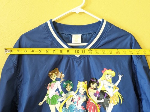 Pretty Guardians SAILOR MOON Blue Windbreaker Boxlunch Jacket Pullover S Small - Picture 13 of 16