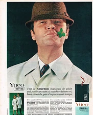 ADVERTISING ADVERTISING 014 1965 YUCO TREVIRA RAINCOAT