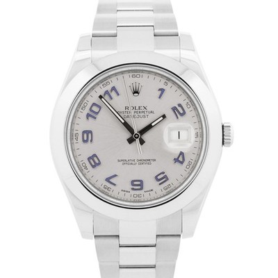 2026 RSC PAPERS Rolex DateJust II 41mm SILVER Purple Steel OYSTER 116300 BOX