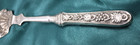 Vintage Silverplate Fish Server & Brass Serving Fork Ornate Unmarked 11.5" 10" — photo 4