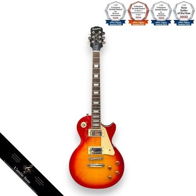 Epiphone Les Paul Standard Pro Cherry Sunburst E-Gitarre mit Coil Tap