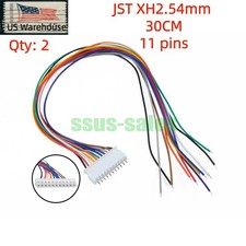 X2 JST XH 2.54mm 11-Pin Male-to-Female Extension Cable 30 cm  End Unsoldered 