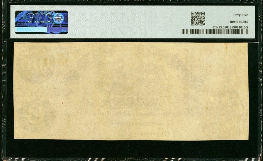 AU55 CT-13 $100 1861 Confederate States Civil War Contemporary Counterfeit Note - Image 2 of 4