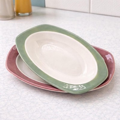 Mid Century Serving Dish Taylor Smith Ever Yours Ceramic Set Vintage