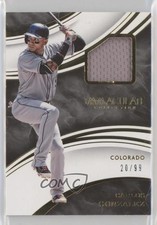 2016 Panini Immaculate Immaculate Swatches 20/99 Carlos Gonzalez #IS-CZ h8o