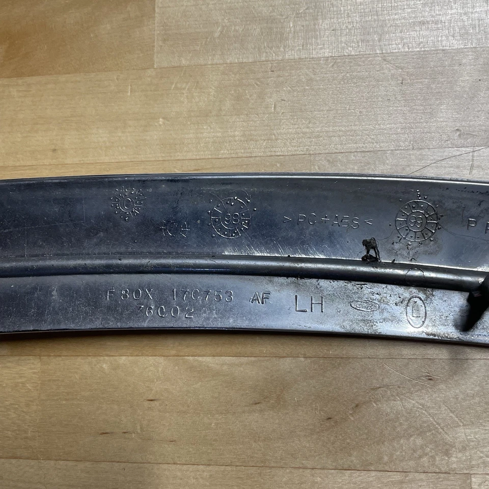 1998 1999 2000 2001 2002 Lincoln Continental LH Left Front Bumper Chrome Molding - Image 3 of 4