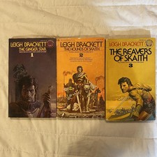 Vintage Leigh Brackett Skaith Trilogy Sci-Fi Fantasy Eric John Stark Softcover