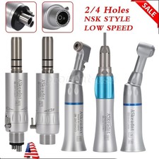 NSK Style Dental Slow Low Speed Handpiece Straight Contra Angle Air Motor 4 /2H
