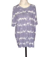Abercrombie & Fitch Mens Womens Tie Dye T-Shirt Purple L Short Sleeve Pullover