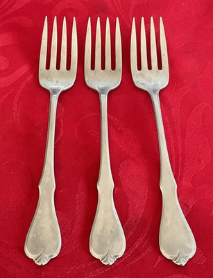 Oneida Wm. A. Rogers 18/8 stainless American Freedom 3 salad forks 6 3/4''