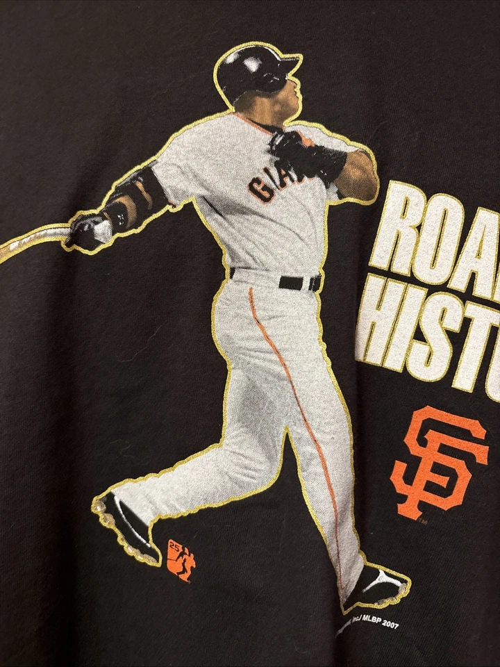NWT Vintage Barry Bonds San Francisco Giants ROAD TO HISTORY Shirt Size 2XL - Image 4 of 4
