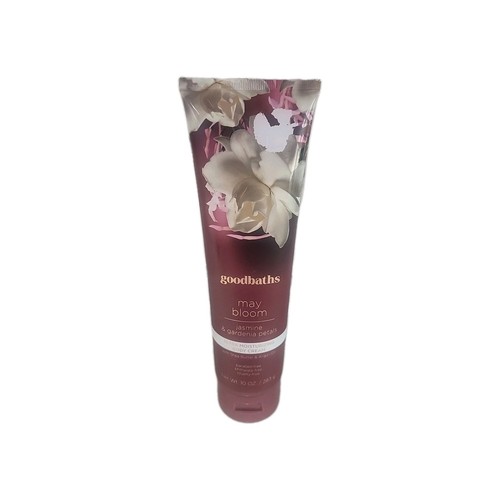 GOODBATHS MAY BLOOM ULTRA MOISTURIZING BODY CREAM-JASMINE & GARDENIA-NEW-10 OZ.