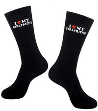 I Love My Girlfriend Socks Cute Gifts for Boyfriend Funny Boyfriend Gift Ideas
