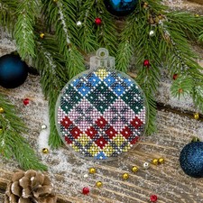 DIY Bead embroidery kit on a plastic base Christmas Decoration Craft gift