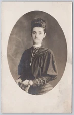 Woman Portrait Canada Real Photo Postcard RPPC