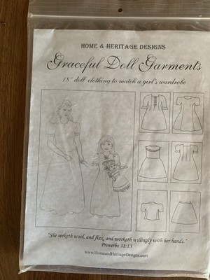Home Heritage Designs Doll Dress Pattern Kit 18'' Doll NOS