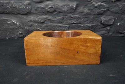 Antike viktorianische Holz Münzschale/Schüssel ~ Schlüssel oder Kleingeld Aufbewahrung ~ Küche Salz