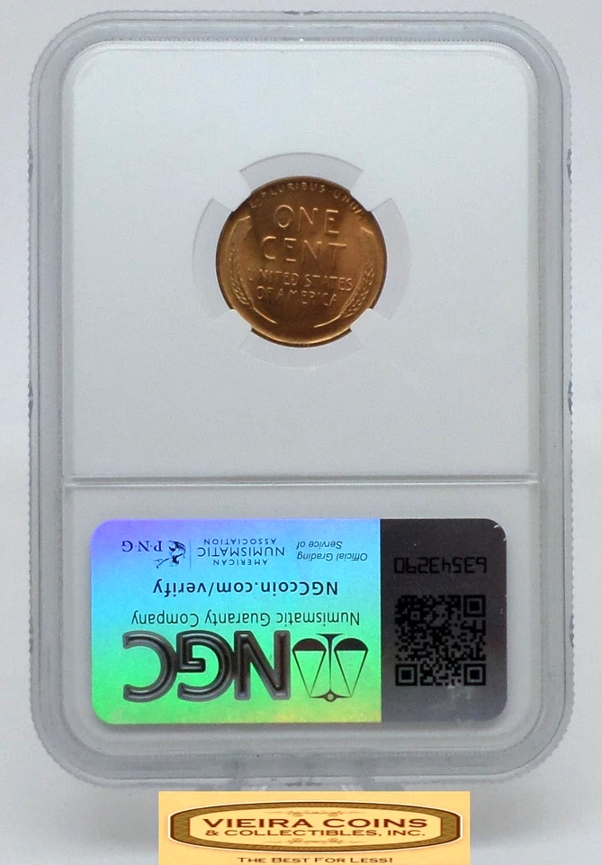1942 Lincoln Wheat Cent, NGC MS 67 RD - #B53711 - Image 2 of 2