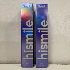 Lot Of 2 Hismile Glostik Tooth Gloss Instant Whitening Wand Brand New Sealed