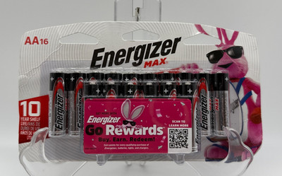 Energizer MAX AA Batteries 16 Pack Alkaline 1.5V Exp 12/2031 Factory Sealed New