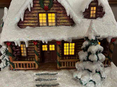 #ad 2010 Paramount Pictures quot;Winter Cabinquot; White Christmas Village Collection Rare.. $129.49