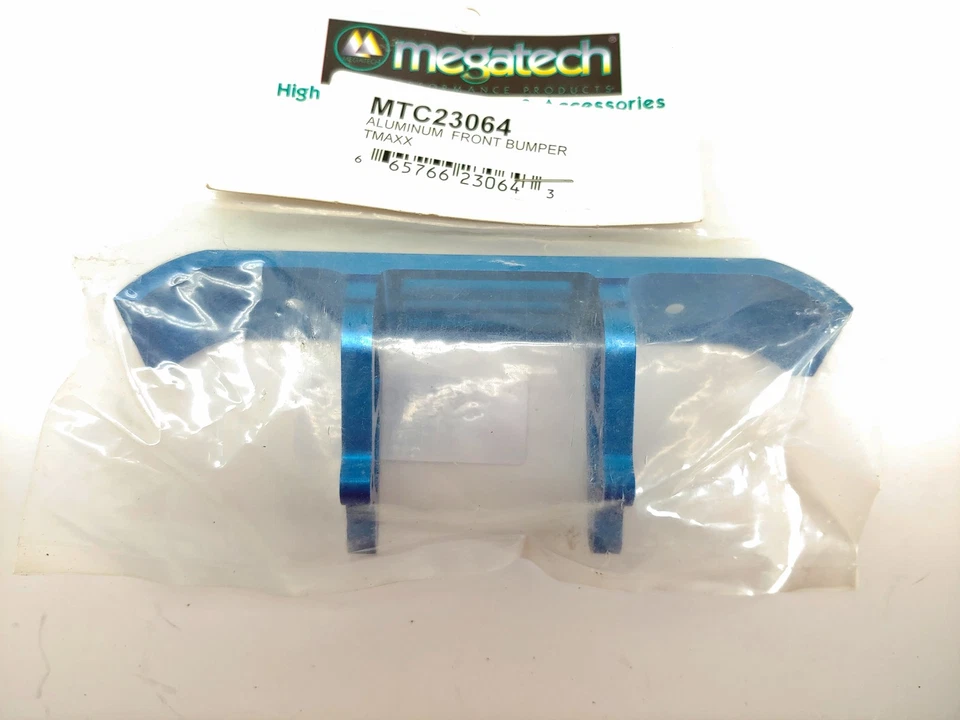 *RARO* PARACHOQUES DELANTERO MTC23064 ALUMINIO AZUL PARA TRAXXAS T-MAXX SUPERMAXX BUILD Foto 3 de 4