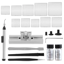 BGA Reballing Direct Heating Stencils Soldering Paste Balls Station Steel 1821