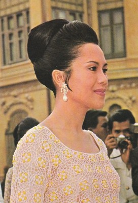 ***ORIGINAL POSTKARTE***KÖNIGIN SIRIKIT-Adel-ROYAL-BANGKOK-THAILAND-KÖNIGSHAUS