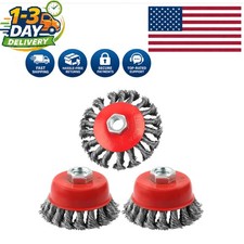 4 Inch Wire Wheel Brush Set for 4-1/2" Angle Grinder - Durable Steel Solution