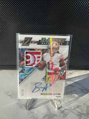 2022 Panini Zenith Brandon Aiyuk Z Jersey Patch Auto Gold #1/10 49ers