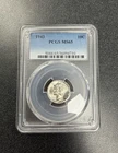 1943 Mercury Dime PCGS MS65 Brilliant Uncirculated Gem Silver Coin Rotated Dies?